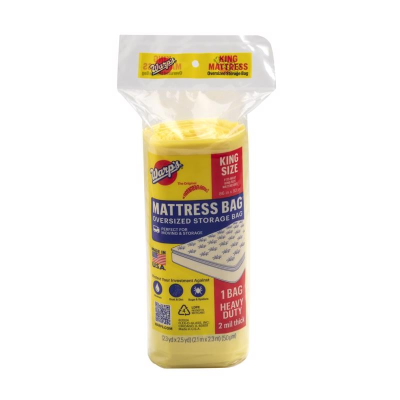 MATTRESS BAG KING SIZE 2MIL   1PK 86"x92"BANANA BAG (24/27#)