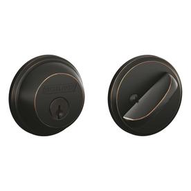 B60 AB SGL/CYL DEADBOLT-ADJ K4B60NG716 12-321 AGED BRONZE