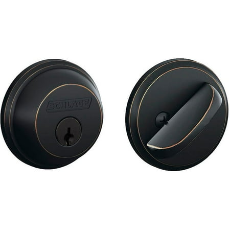 ADJ AB SGL/CYL DEADBOLT KA4 VPJD60V716 16-068 AGED BRONZE