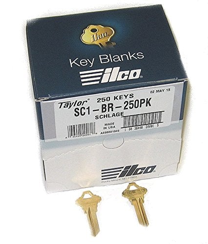 250PK SC4 BRASS KEY BLANKS
