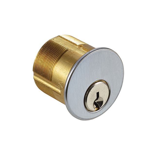 MORTISE CYLINDER  5 PIN  1-1/8"  SCHLAGE C  SATIN CHROME