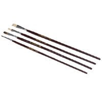 <C> 4 PC ASSORTED ART BRUSHES
