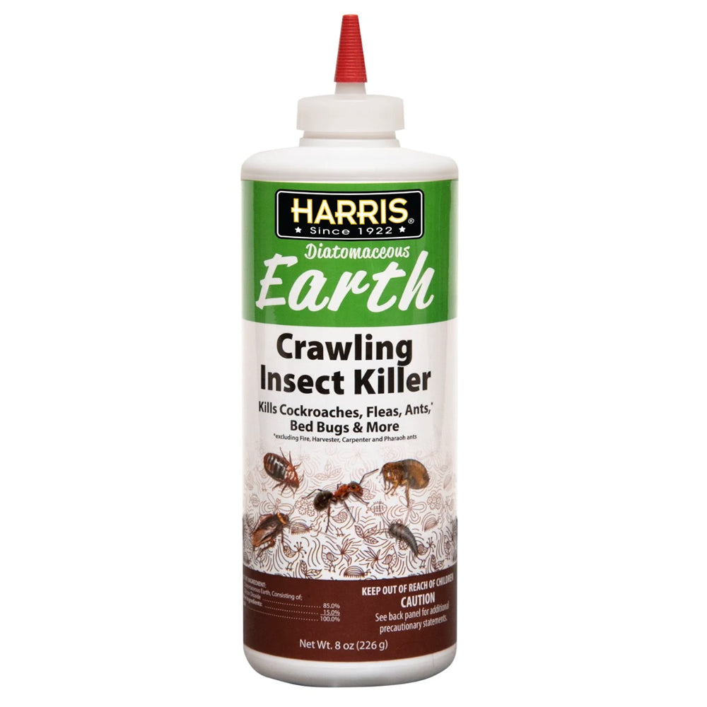 <F> 8 OZ. HARRIS DIATOMACEOUS EARTH CRAWLING INSECT KILLER