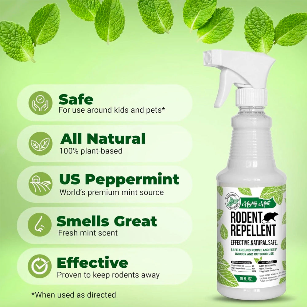15 OZ. MIGHTY MINT PEPPERMINT OIL RODENT REPELLENT SPRAY