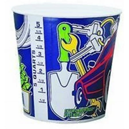 <C> 5qt TOUCH"n"TRIM PAPER CONCONTAINER W/MEASUREMENTS