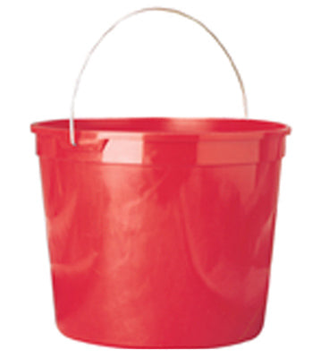 10qt PLASTIC PAIL BUCKET RED