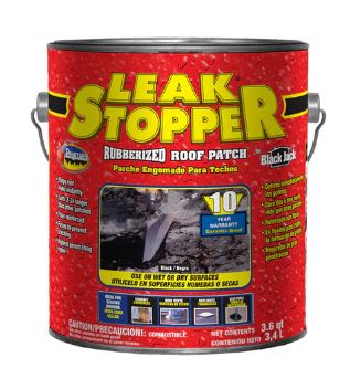 1gal ROOF PATCH 10YR LEAK STOPLEAK STOPPER BLACK RUBBERIZED