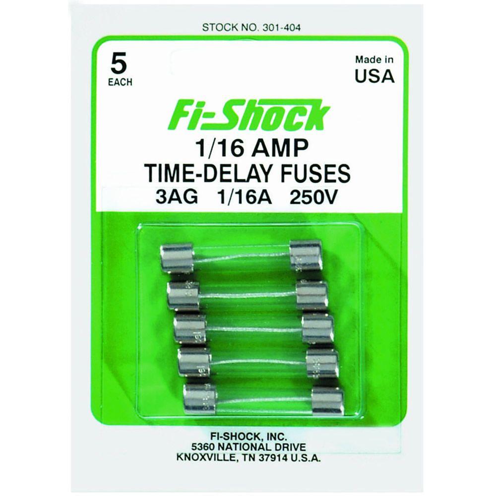 <S> <C> 1/16 AMP FUSE TIME DEL