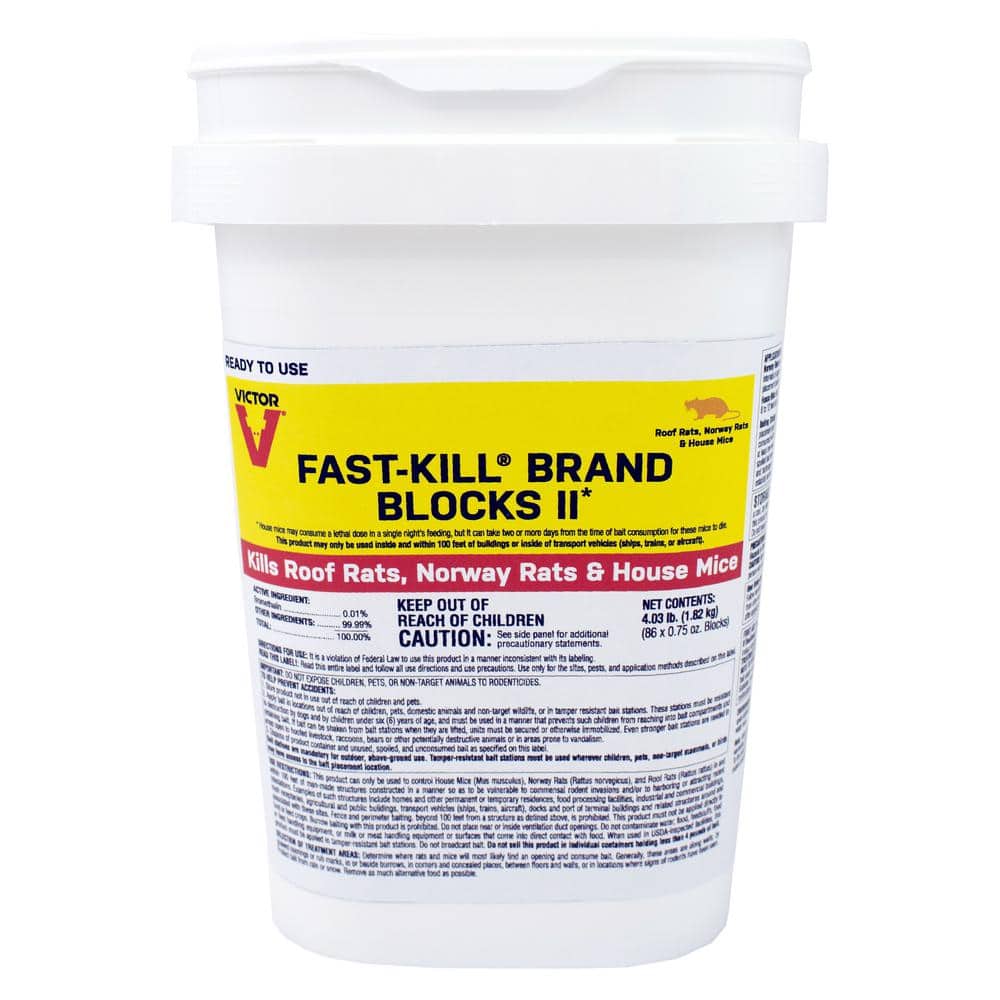 4LB FAST KILL BAIT BLOCKS FOR RATS & MICE