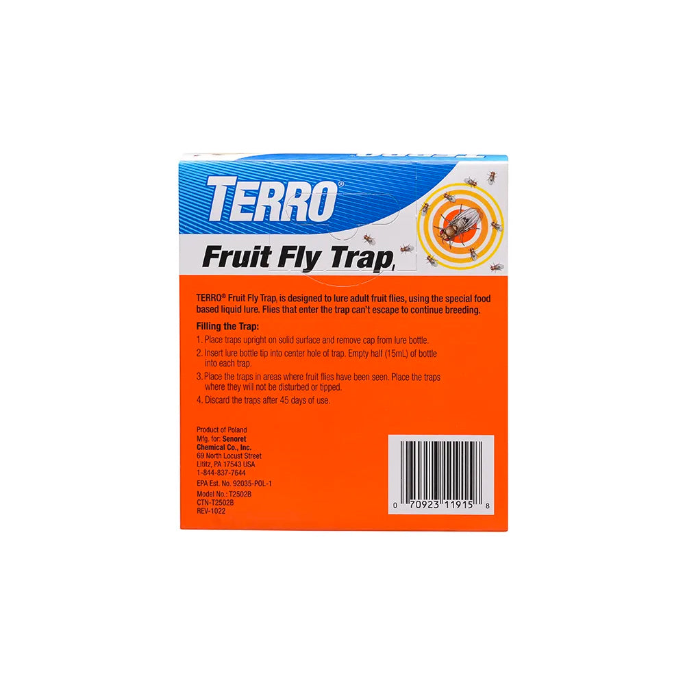 TERRO FRUIT FLY TRAP -        2 PACK