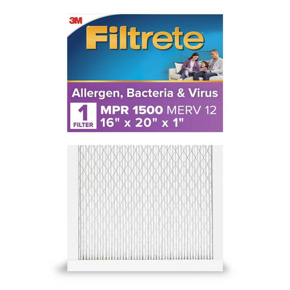 16X20X1 AIR ALLERGEN FILTER   MPR 1500 MERV 12