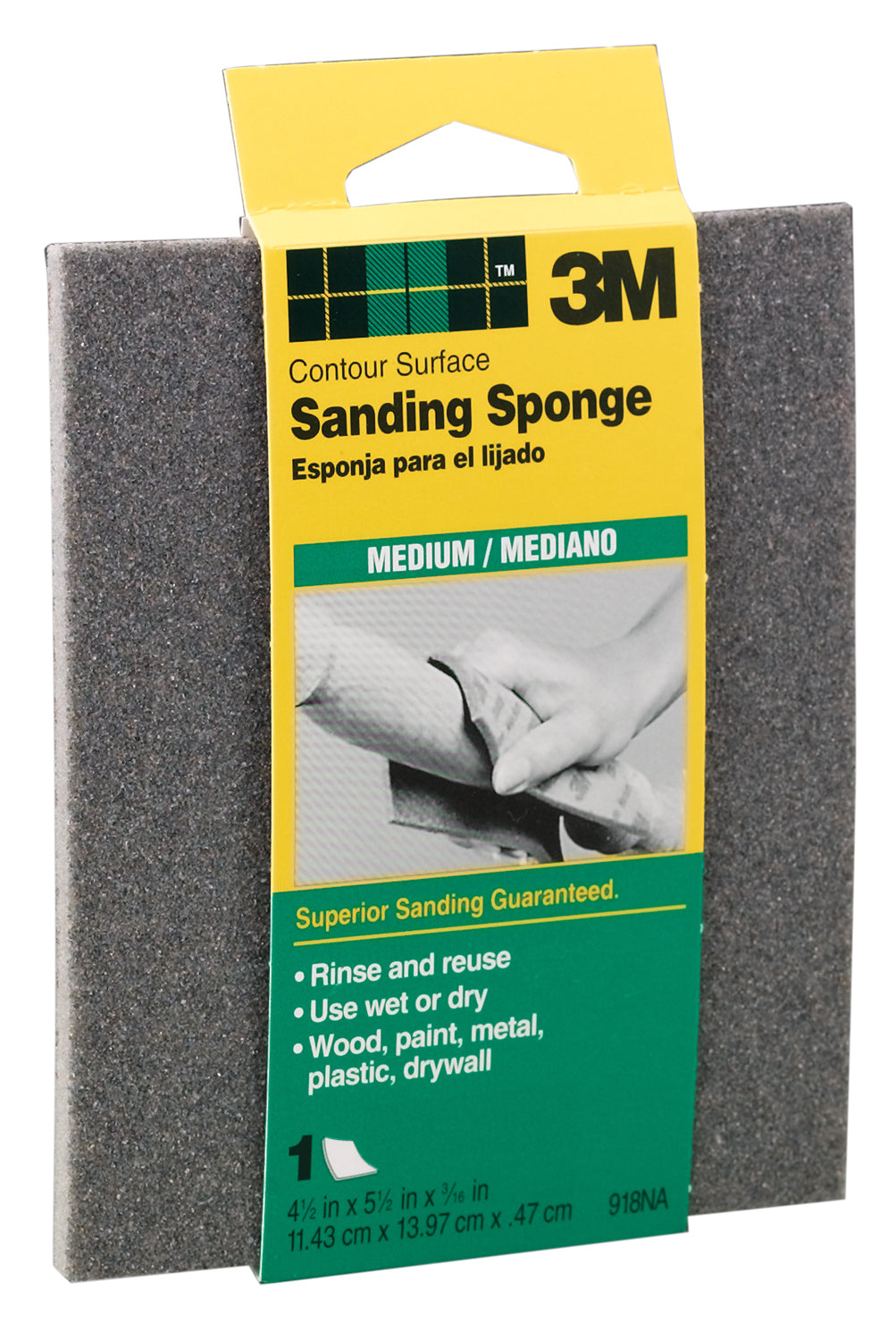 MED. SANDING PAD 4-1/2X5-1/2