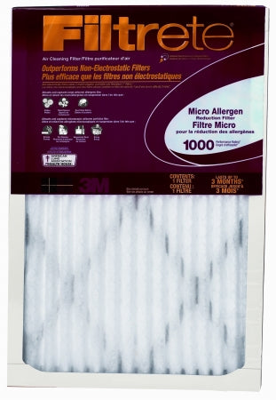 16x20x1 FILTRETE 1000 MPR FILTFILTRETE ALLERGEN DEFENSE AIR