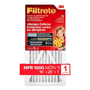<F> FILTRETE ALLERGEN DEFENSE FILTER  1000 MPR  16"x25"x1"
