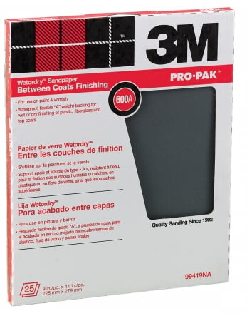 25PK 600GRT WETORDRY SANDPAPER