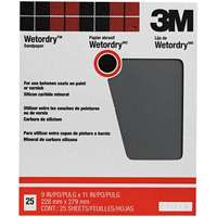 25PK 220GRIT WETORDRY         9X11 SANDPAPER
