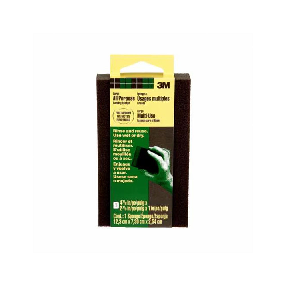 GENERAL PURPOSE SANDING SPONGE 2-7/8" X 4-7/8" FINE/MEDIUM