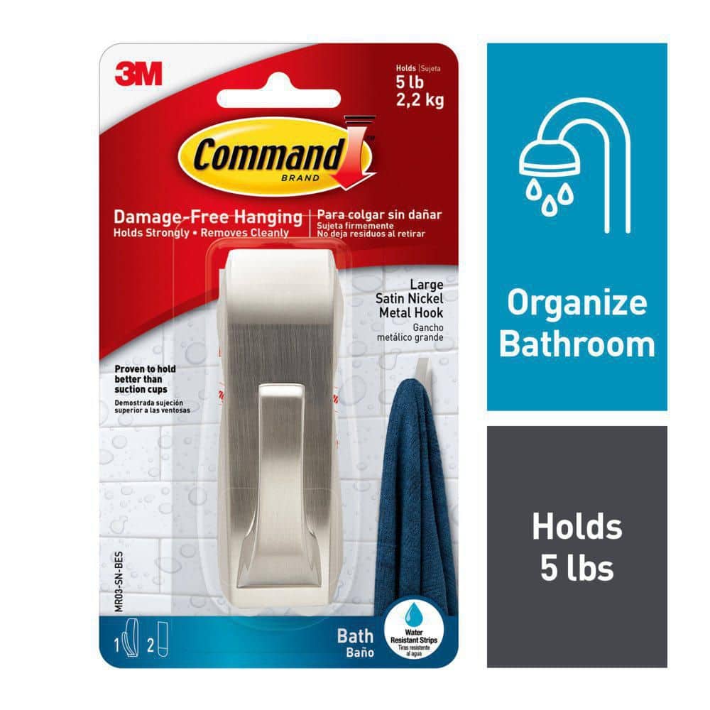 <S> <C> COMMAND SATIN/NCKL LGE1 HOOK  2 STRIPS