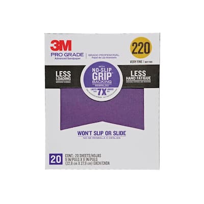 20PK 220GRT PROGRADE SANDPAPER