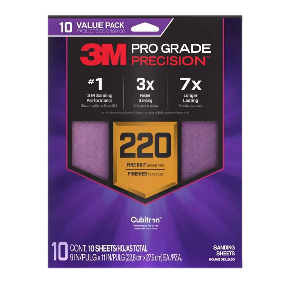 10PK 220GRT PROGRADE SANDPAPER