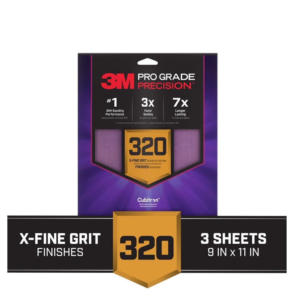 3PK 320GRT PROGRADE SANDPAPER