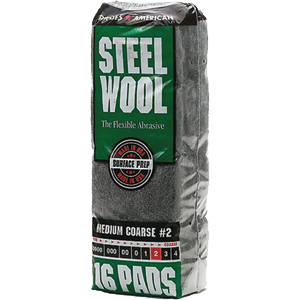 STEEL WOOL #2  16 PAD BAG