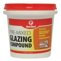PRE-MIXED GLAZING COMPOUND    1/2 PINT TUB