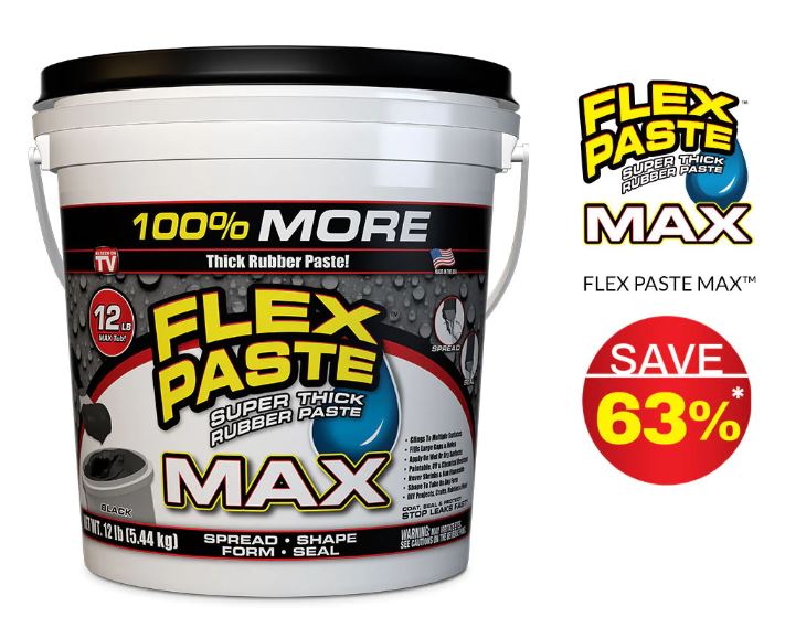 FLEX PASTE MAX BLACK 12LBS