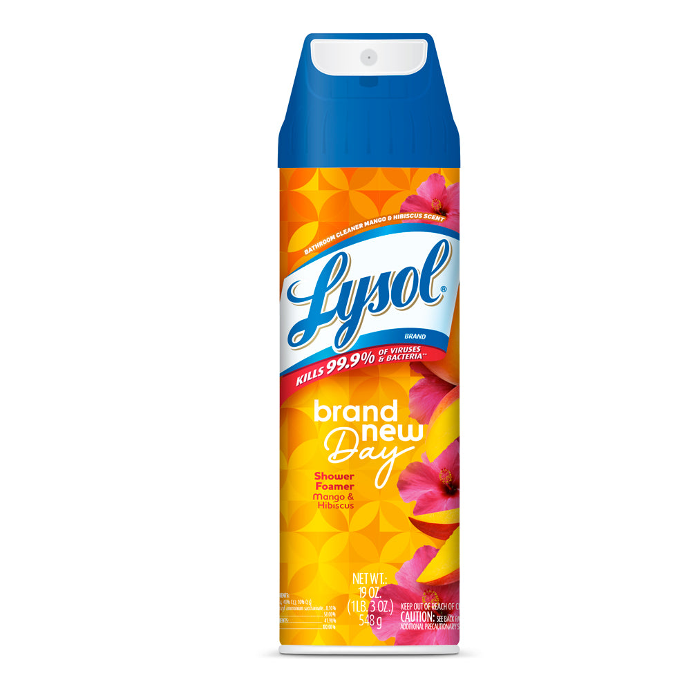 <F> LYSOL SHOWER FOAMER BRAND DAY - MANGO & HIBISCUS  19 OZ.