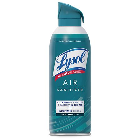 10OZ LYSOL AIR SANITIZER      SIMPLE FRESH