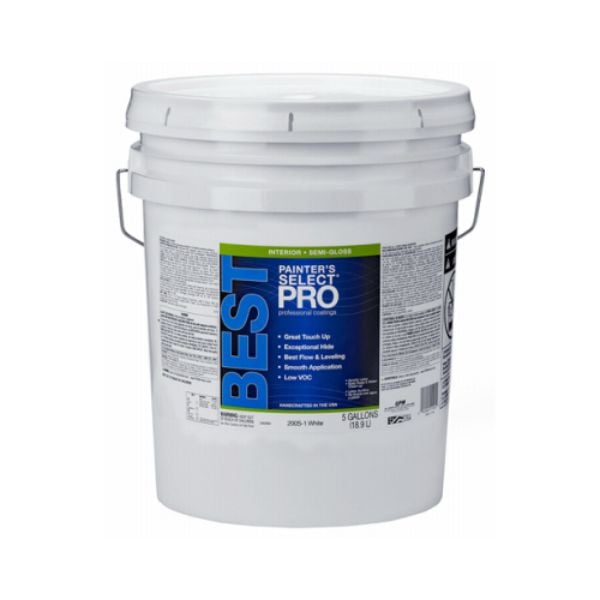 <C> 5 GAL SEMI GLOSS WHITE