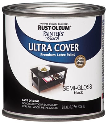 1/2 PINT BLACK SEMI GLOSS