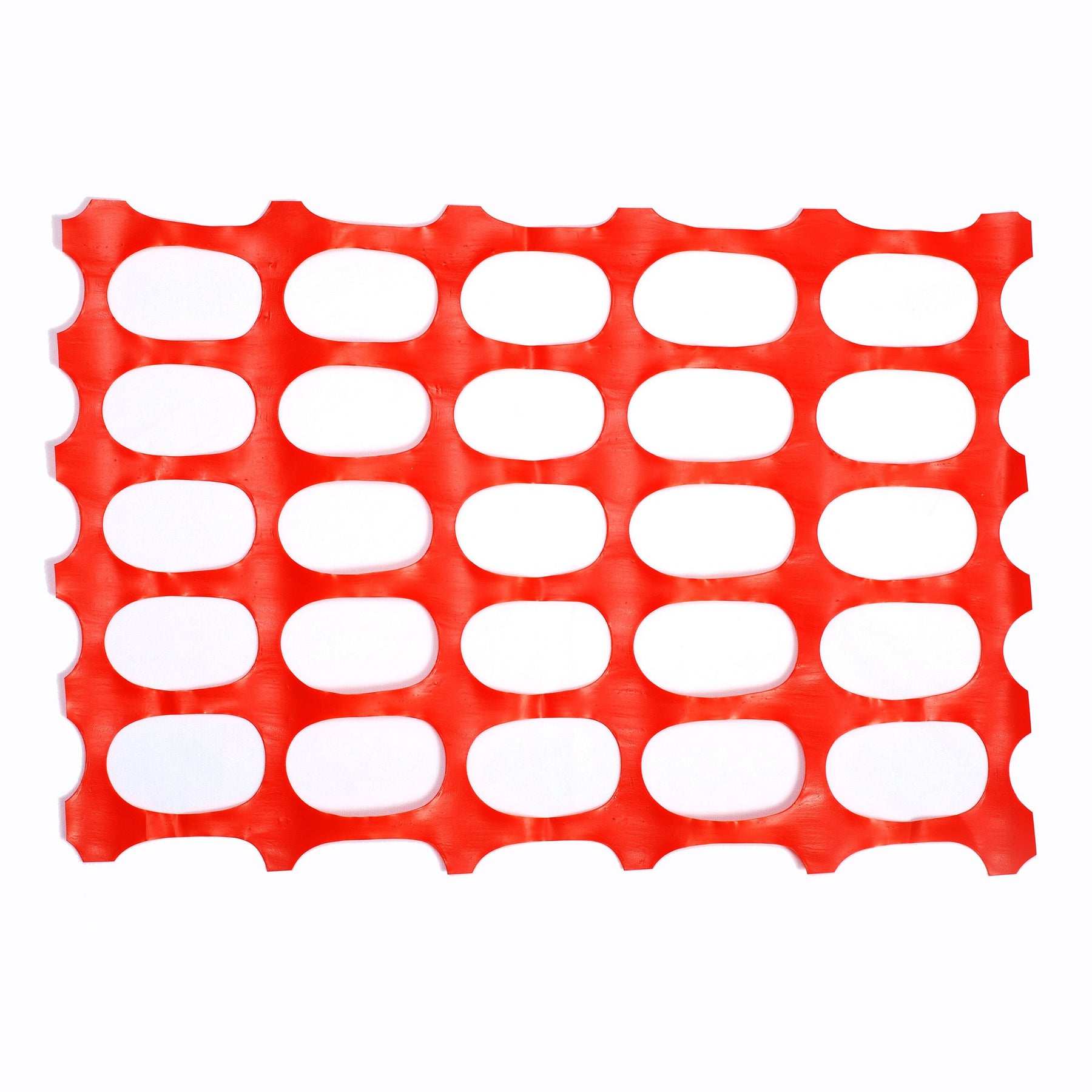 SAFETY FENCING 4x100 ORANGE   OVAL PATTERN
