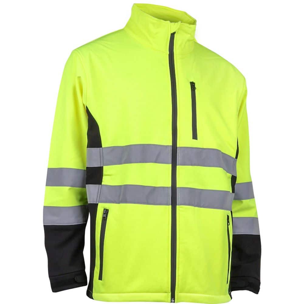 <S> <C> 2XL HIGH-VIS WATERPROOTYPE P CLASS 2 SOFTSHLL JACKET