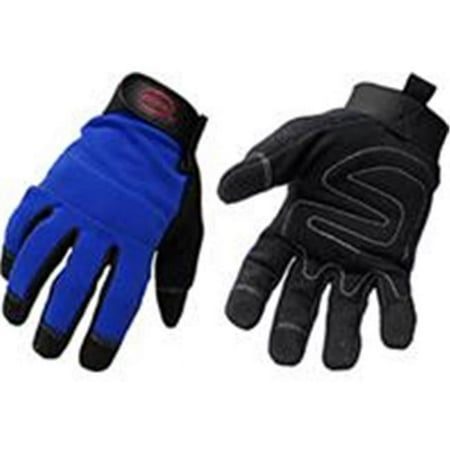 <R> MECHANICS GLOVES  MEN'S   LARGE  BLUE  REINFORCED THUMB