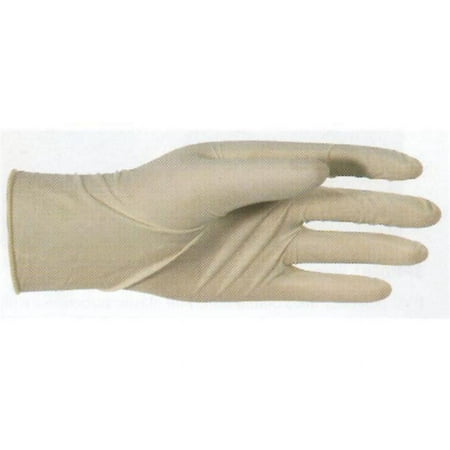 <C> LATEX DISPOSABLE GLOVES   10-COUNT  WHITE
