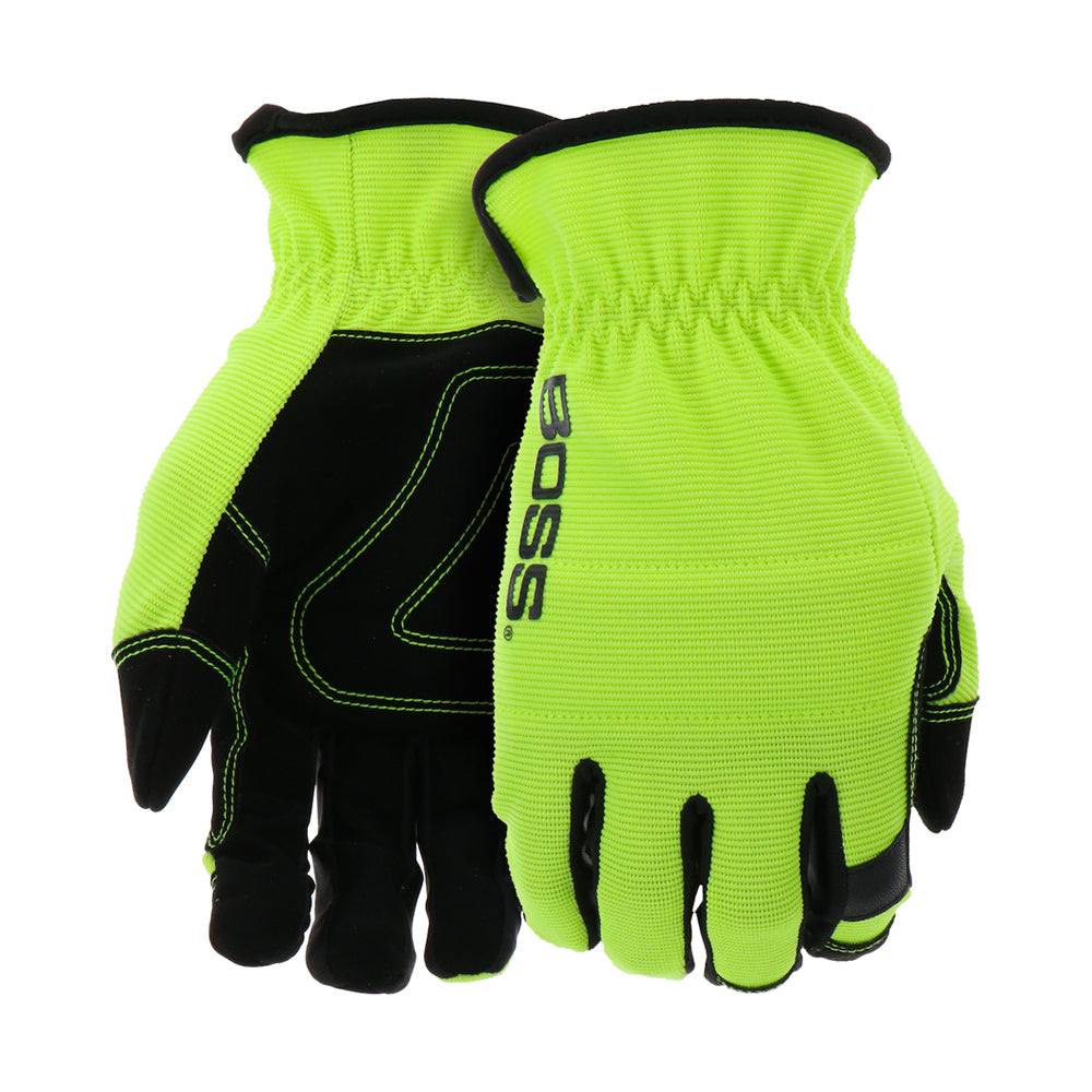 <S> <C> SYNTHETIC LEATHER PADDPALM GLOVES  X-LG  ADJ. WRIST