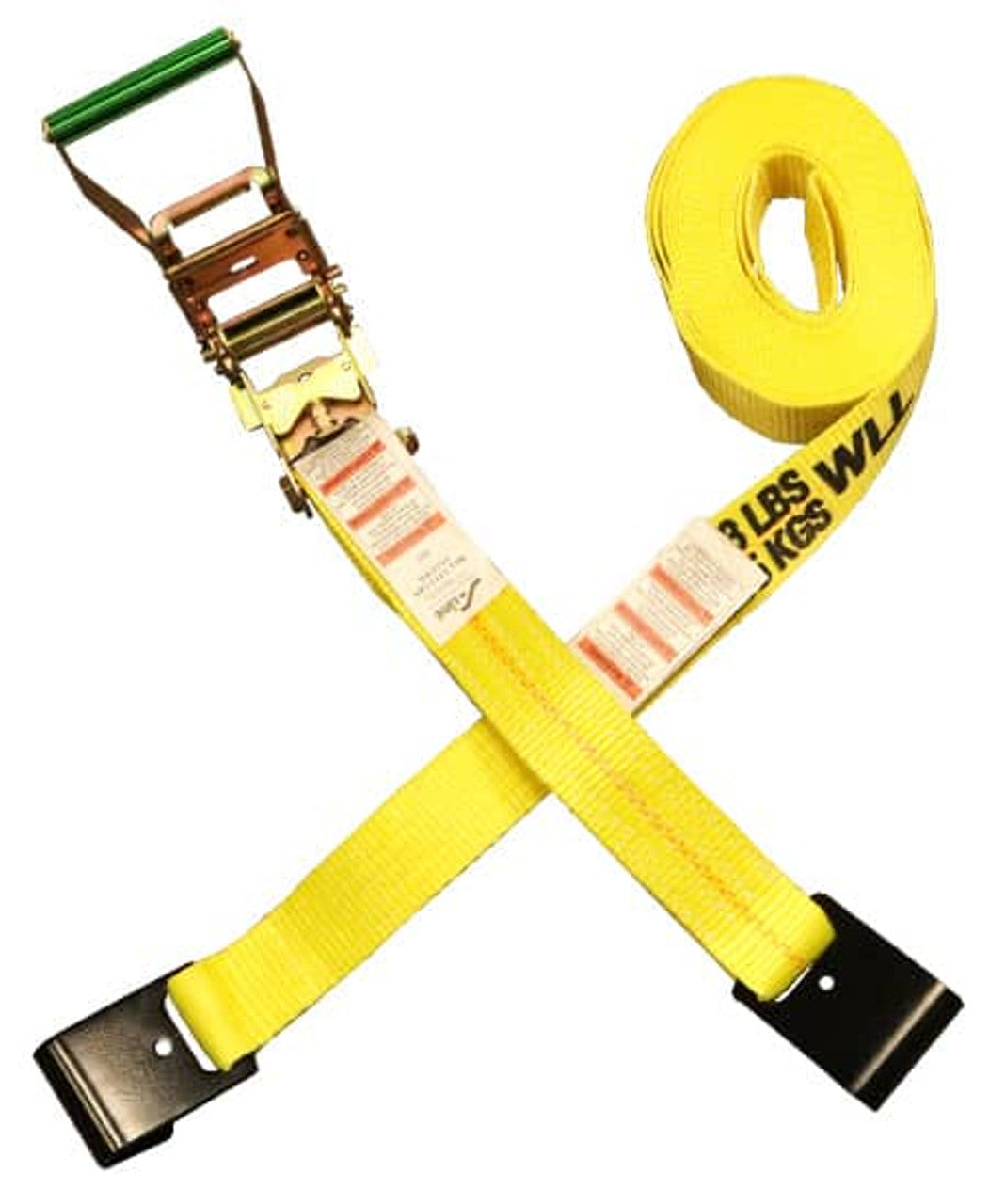 2"x27'HD RATCHET STRAP-FL HOOK1000#BREAK STR/3333# WORK LOAD