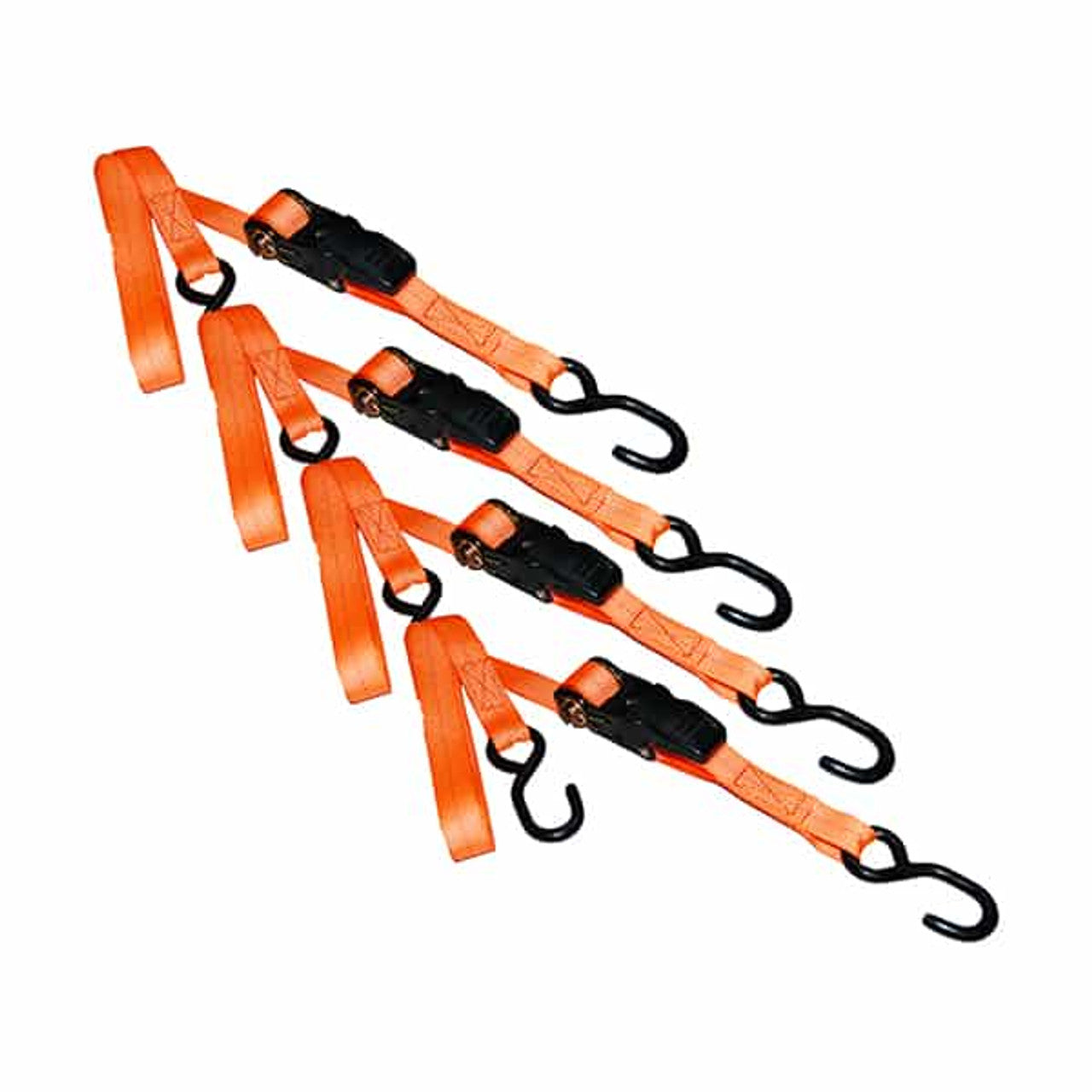 1"X15'4pk RATCHET TIE DOWNS