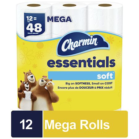 CHARMIN ESSENTIALS SOFT       13.272# T/P  12 MEGA ROLLS