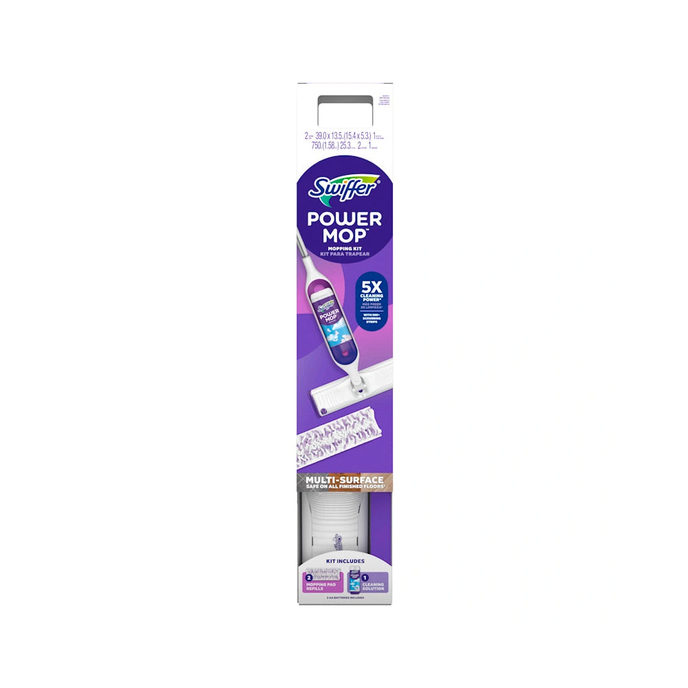 <F> SWIFFER POWER MOP KIT: 1 F SOLUTION  2 MOPPING PADS