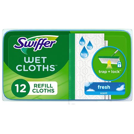 12CT WET SWIFER CLOTH MOP REFI11.028#  MOP REFILL