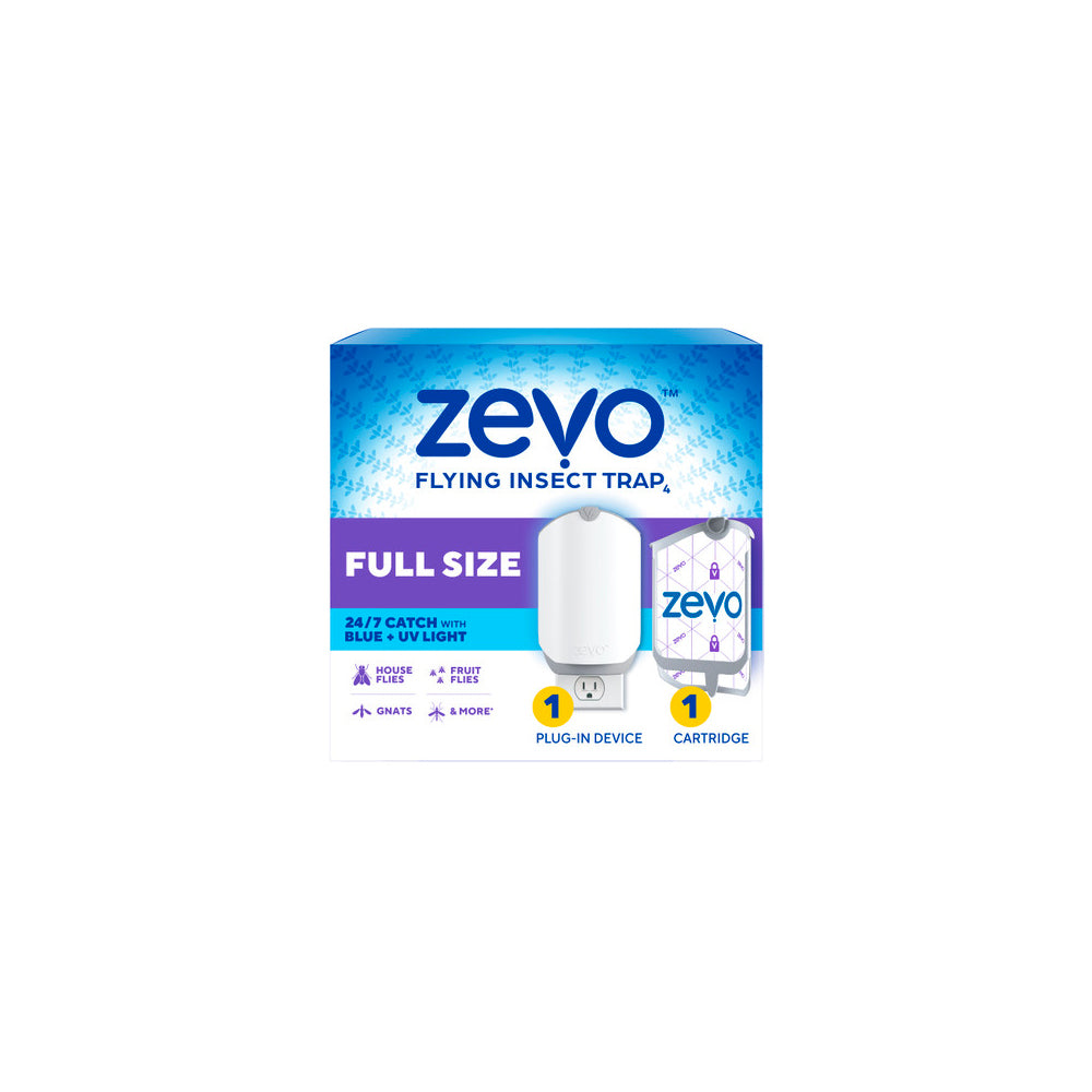 1PK ZEVO INDOOR FLY TRAP      1 DEVICE & 1 CARTRIDGE