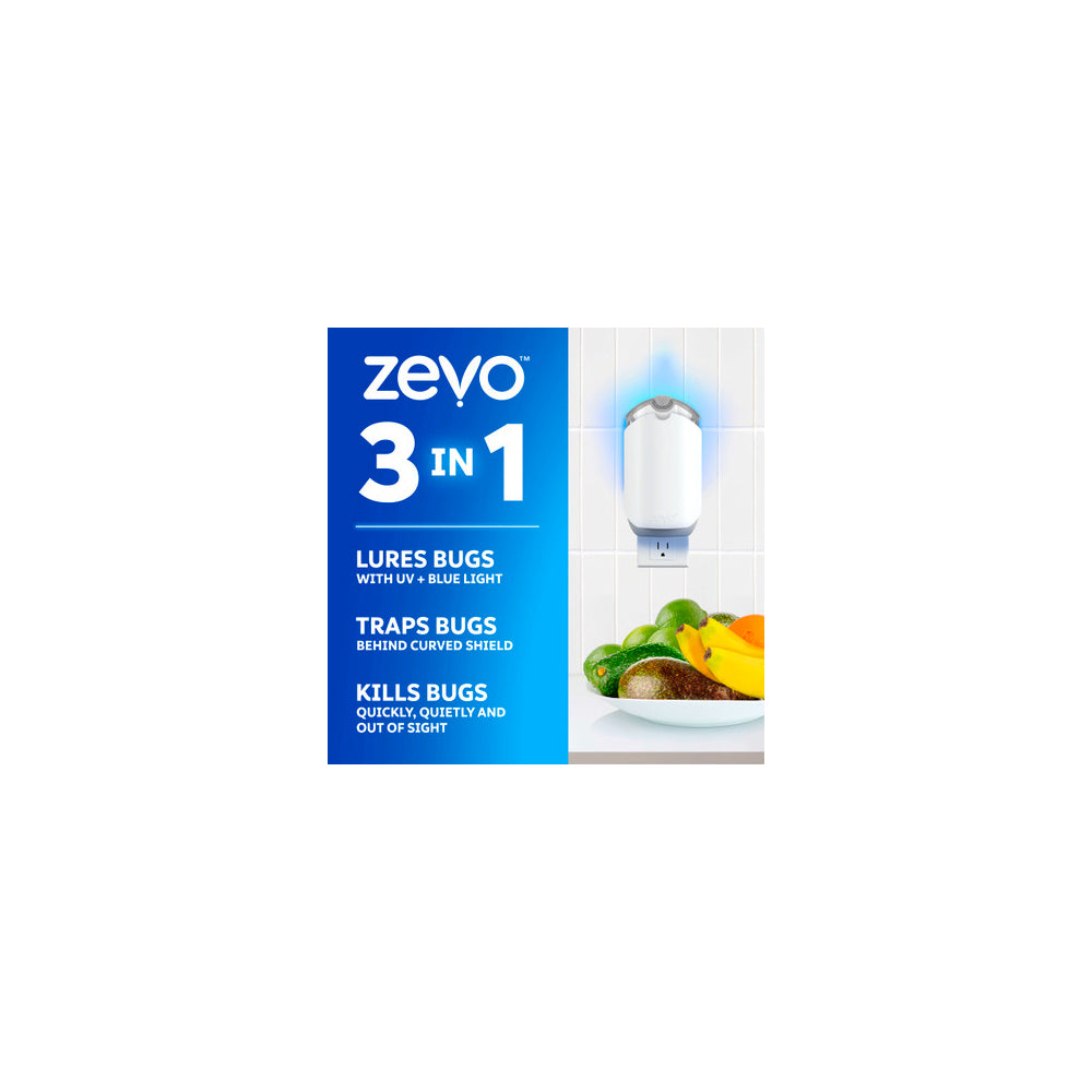 1PK ZEVO INDOOR FLY TRAP      1 DEVICE & 1 CARTRIDGE