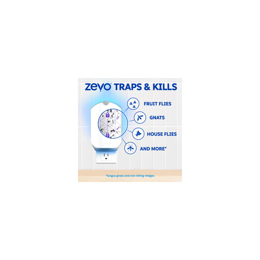 1PK ZEVO INDOOR FLY TRAP      1 DEVICE & 1 CARTRIDGE