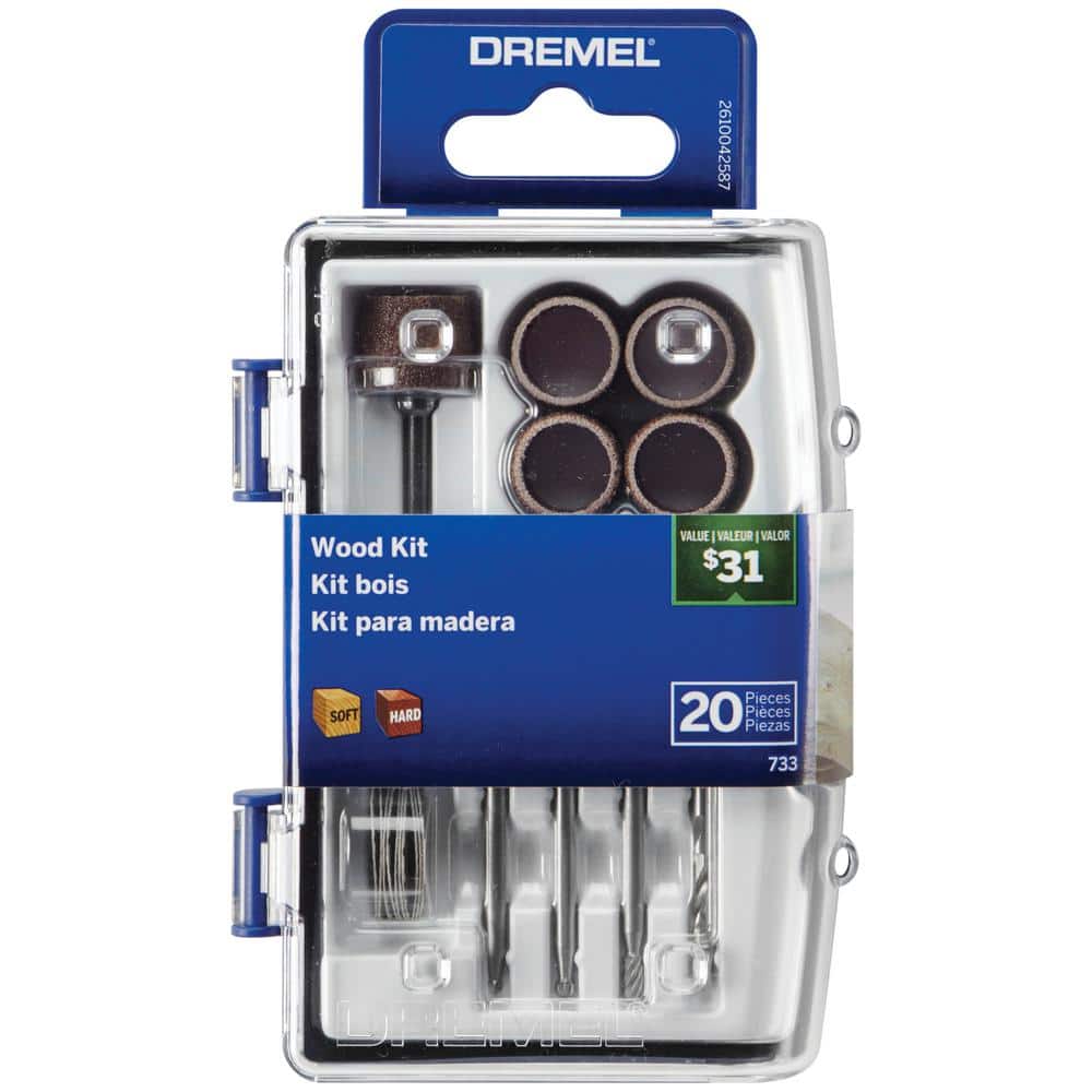 20pc.WOOD WORKING ROTARY KIT  ACCESSORY MICRO KIT DREMEL