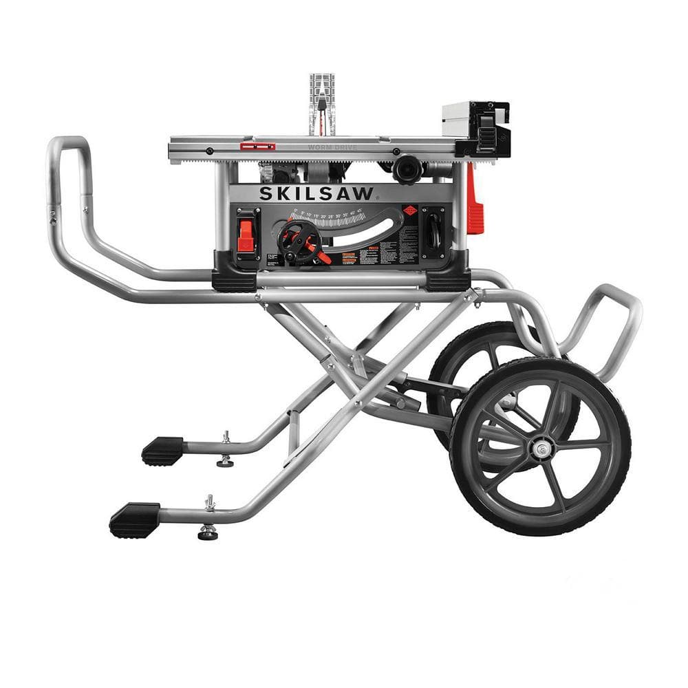<C> 10 IN. HEAVY DUTY WORM DRITABLE SAW WITH STAND