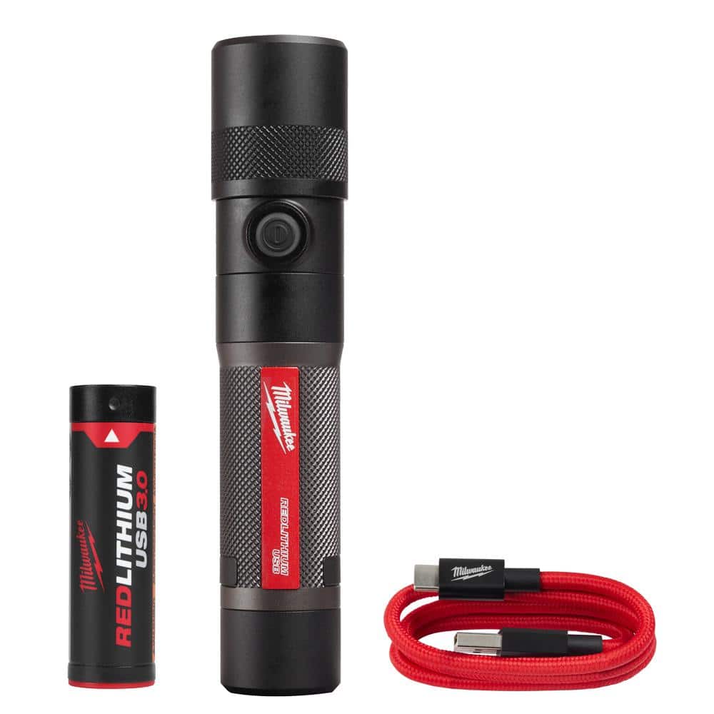 USB RECHARG LED FLASHLITE-IP671100LUM/3arh BATTERY/FOCUSBEAM
