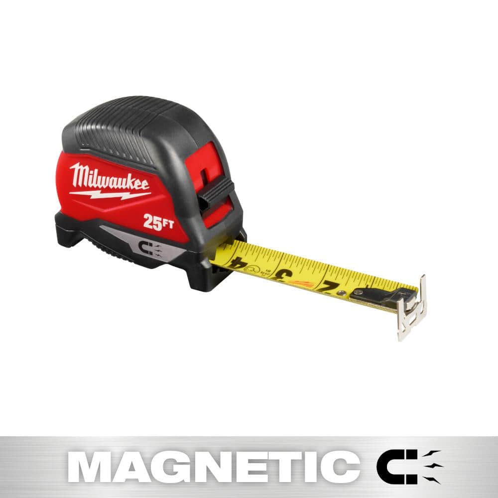 25' COMPT MAG TAPE MEASURE    MAG HOOK