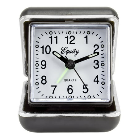 FOLD-UP QTZ AA TRAVEL CLOCK   ALARM CLOCK